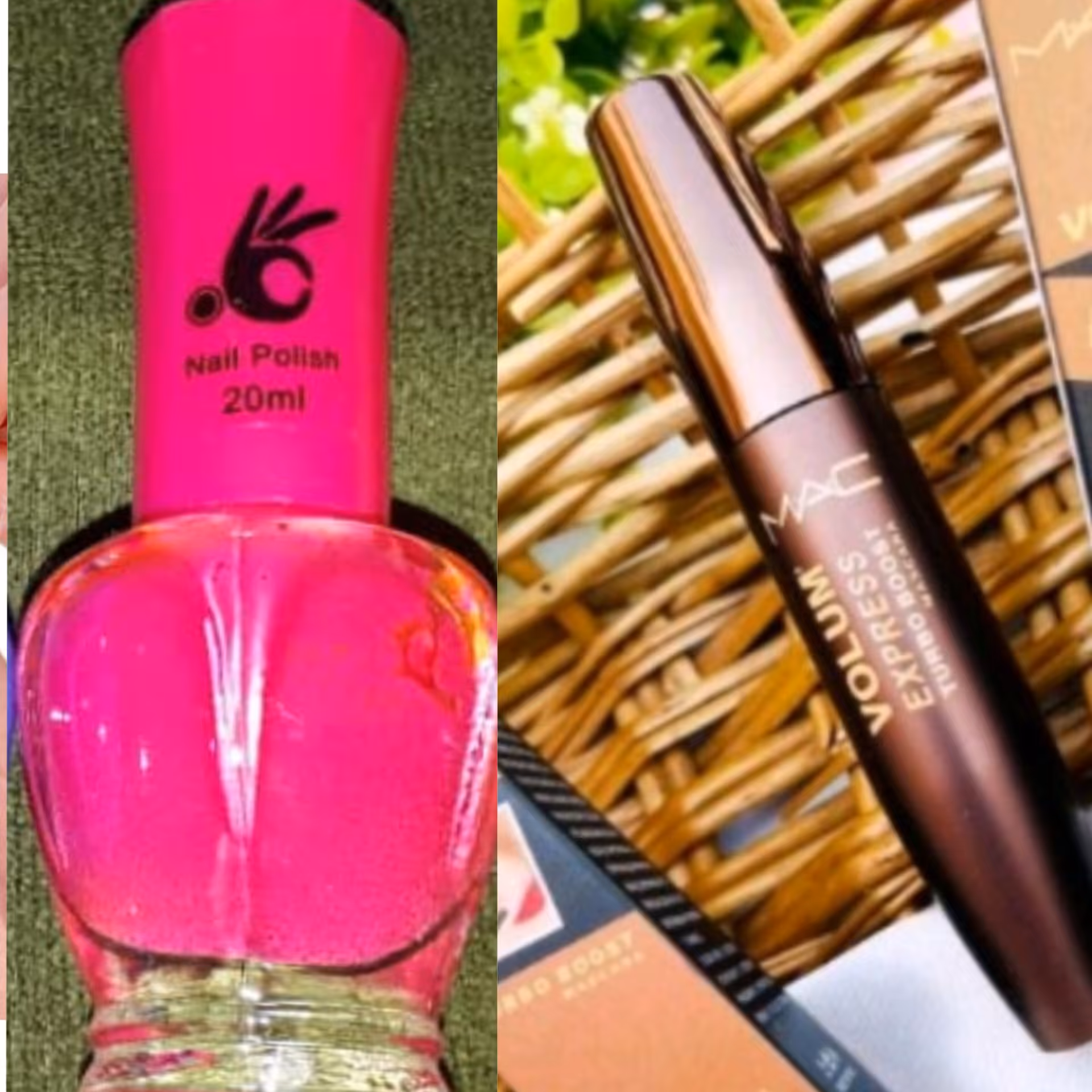 ریمل مک هدیه دار+یدونه لاک صورتی خوشرنگ