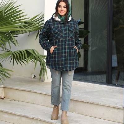 شکت چهارخونه پشمی ( سایز بزرگ)