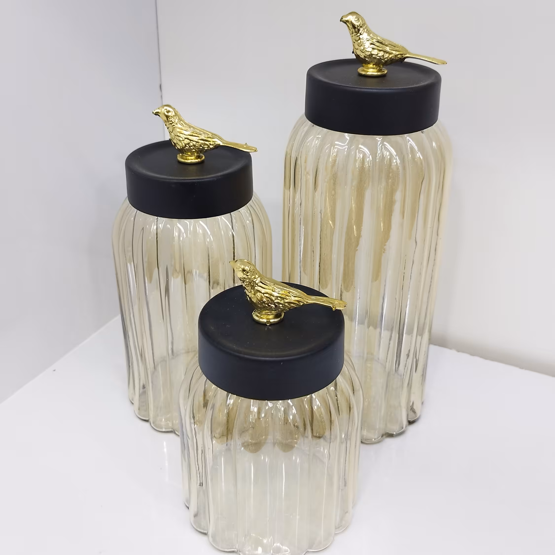 پاسماوری درب گنجشگ شیشه شامپاینی