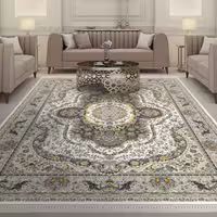 فرش پاتریس 1200شانه گل برجسته طرح مارالان کرم 6متری