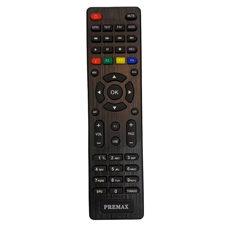 کنترل گیرنده پریمکس مشکی تخت رنگی وسطPREMAX