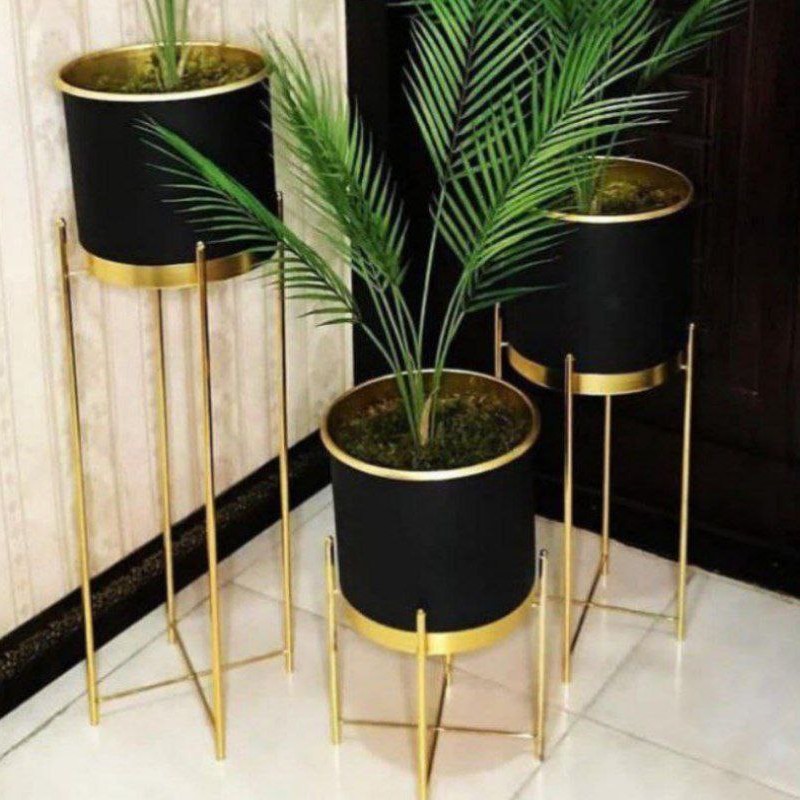 پایه گلدون فلزی کوچیک