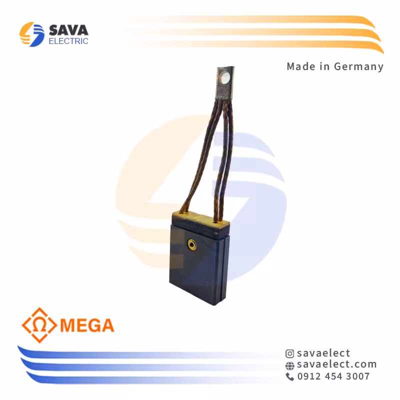 خرید ذغال کربنی صنعتی (گرافیتی) سیم‌ دار دوبل 51*(8 8) مگا آلمان | ساوا الکتریک