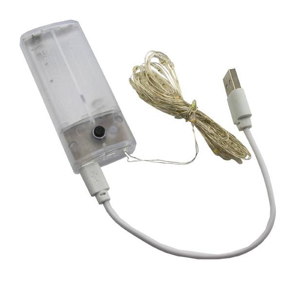 ریسه مفتولی باتری و USB خور-خرید ریسه مفتولی-ریسه led