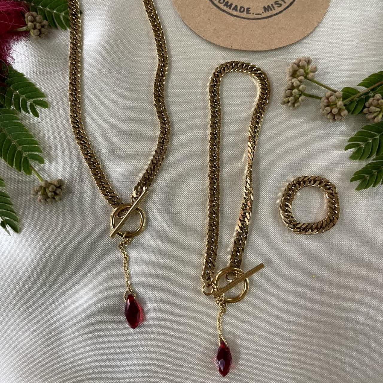 نیم ست کارتیر و کریستال