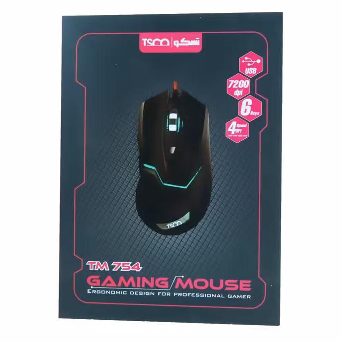 موس سیم دار گیمینگ تسکو مدل TM754