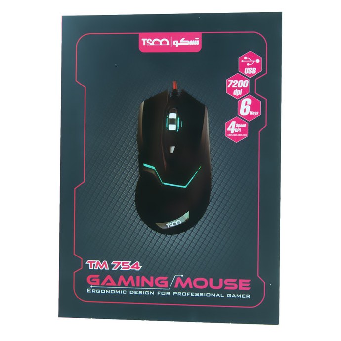 موس سیم دار گیمینگ تسکو مدل TM754