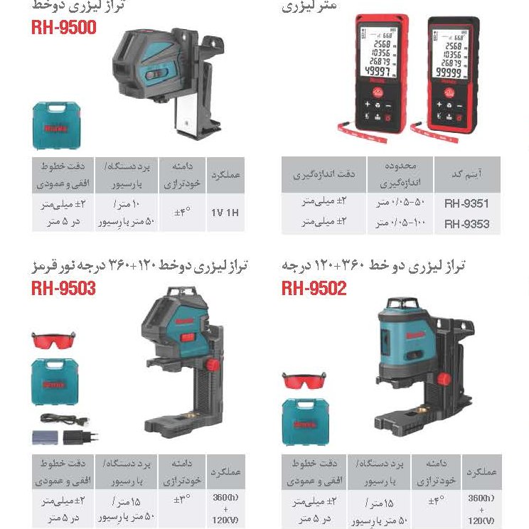 تراز 2 خط رونیکس 9500