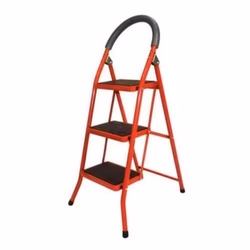 نردبان سه پله کف پلاستیکی بسیار مقاوم ارسال فقط باربری 