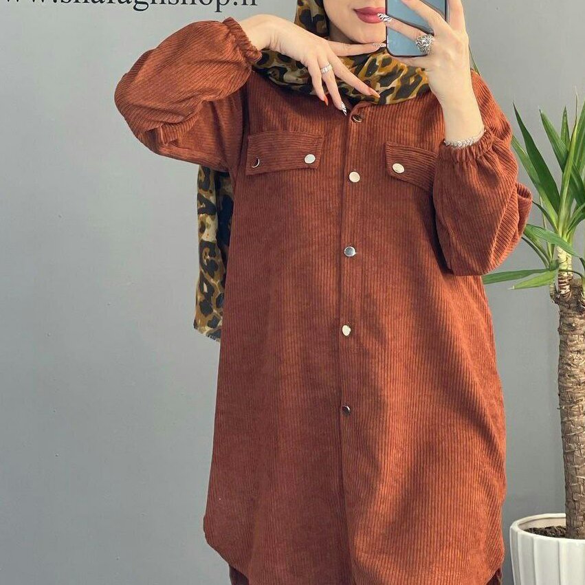 مانتو مخمل کبریتی 