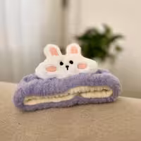 هدبند آرایشی حوله ای خرگوشی