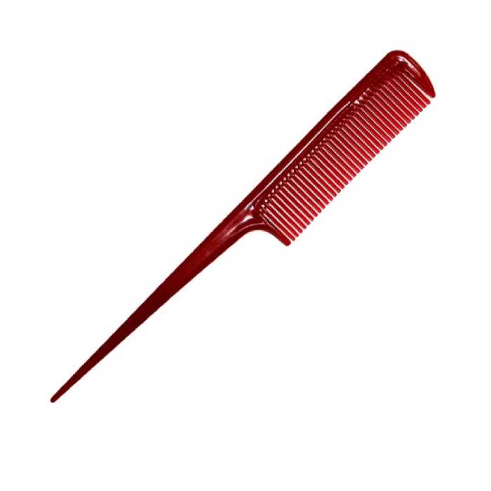 شانه دم باریک پلاستیکی تقسیم موی سر شانه تقسیم براشینگ شینیون آرایشگاهی شانه دمباریک شونه دم باریک رنگ  مش کوتاهی مو سر