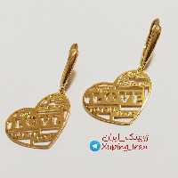 گوشواره ژوپینگ آویز قلبی لاو طرح طلا Xuping قلب  love طلایی بدون نگین هدیه کادو
