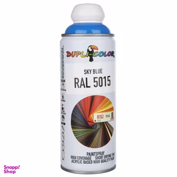 اسپری رنگ آبی آسمانی دوپلی کالر (Dupli Color) مدل RAL 5015 حجم 400 میلی لیتر