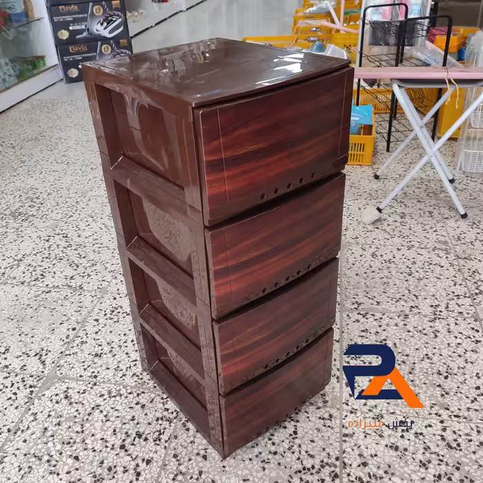 فایل 4 طبقه  طرح چوب مارینا  دارور پلاستیکی  محصول برند تسا پلاستیک مواد نو صادراتی باکیفیت 