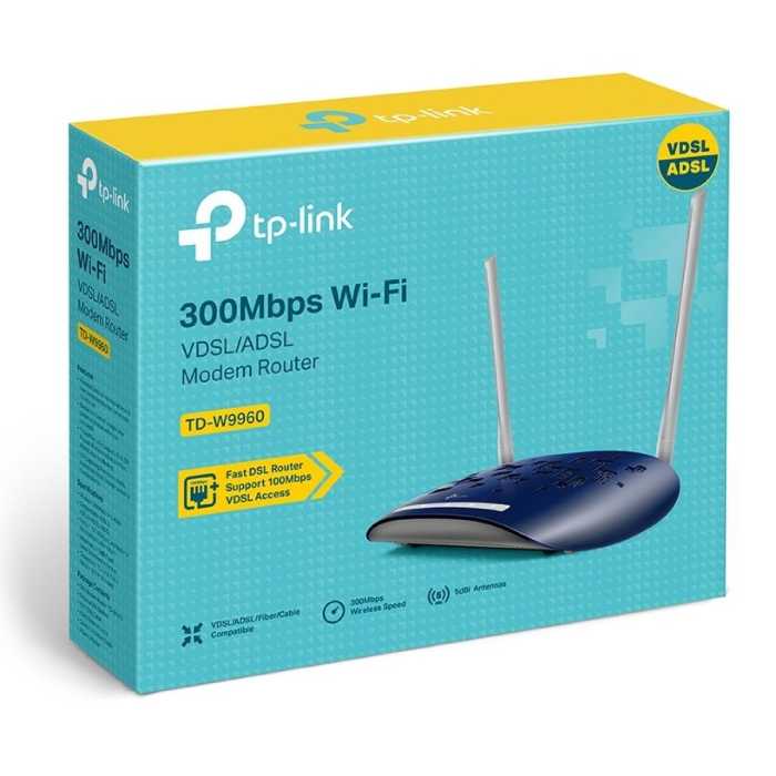 مودم VDSL - ADSL2 چهارپورت TPlink 9960 گارانتی اصلی 3ساله پارس ارتباط