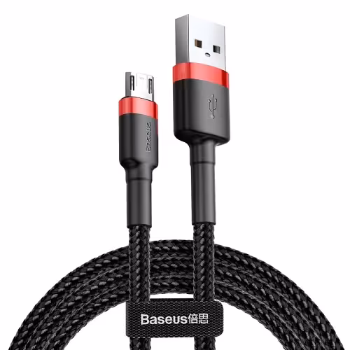 کابل میکرو یو اس بی بیسوس Baseus Cafule CAMKLF-BG1 طول 1 متر و توان 2.4 آمپر