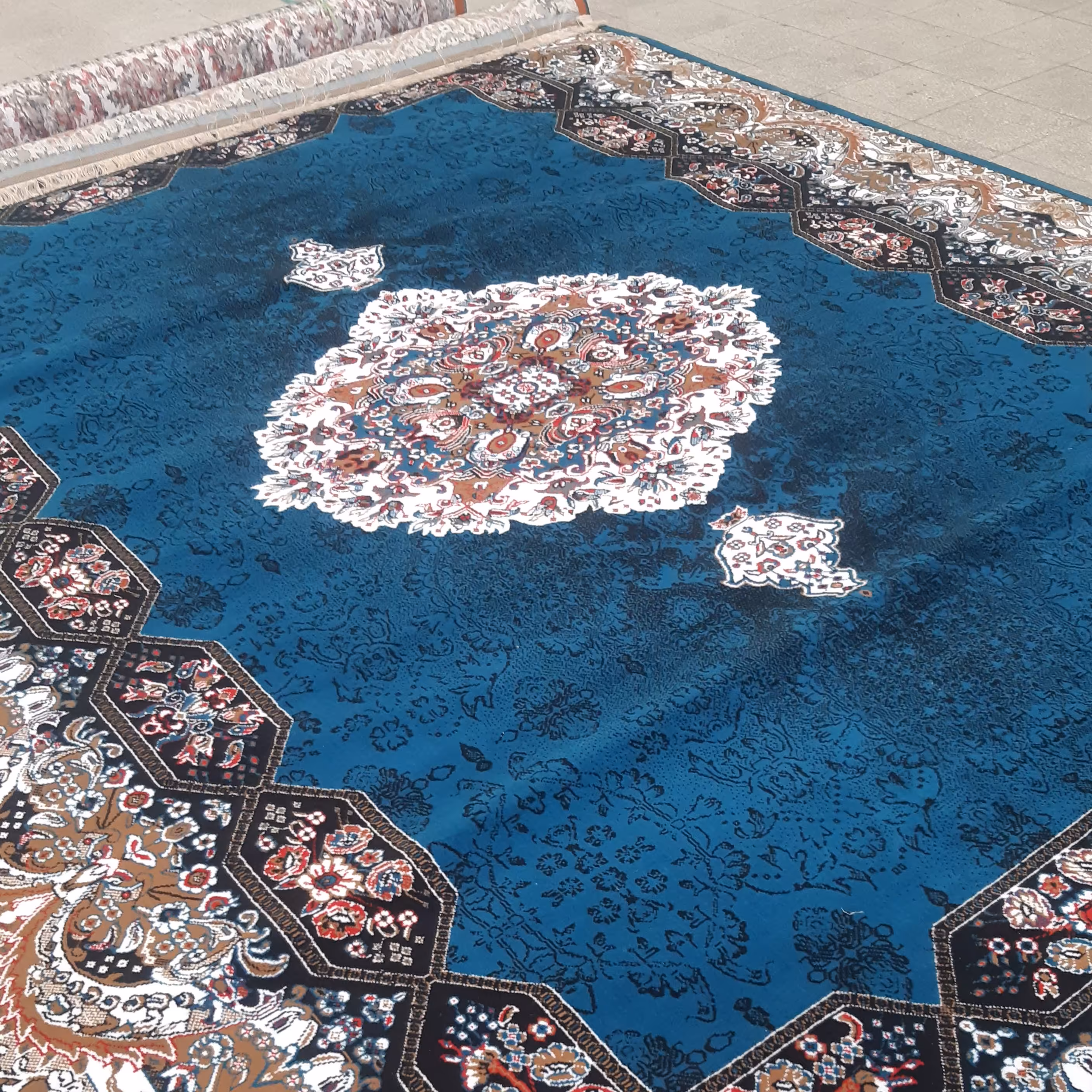 فرش ارزان کاشان 440 شانه تراکم 800