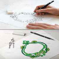 وکتور المان و نماد عربی اسلامی سبز | گرافیک با طعم تربچه