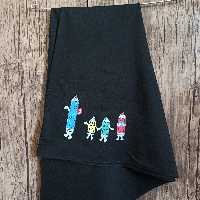 نقاشی روی مقنعه طراحی روی مقنعه معلم پرستار و...