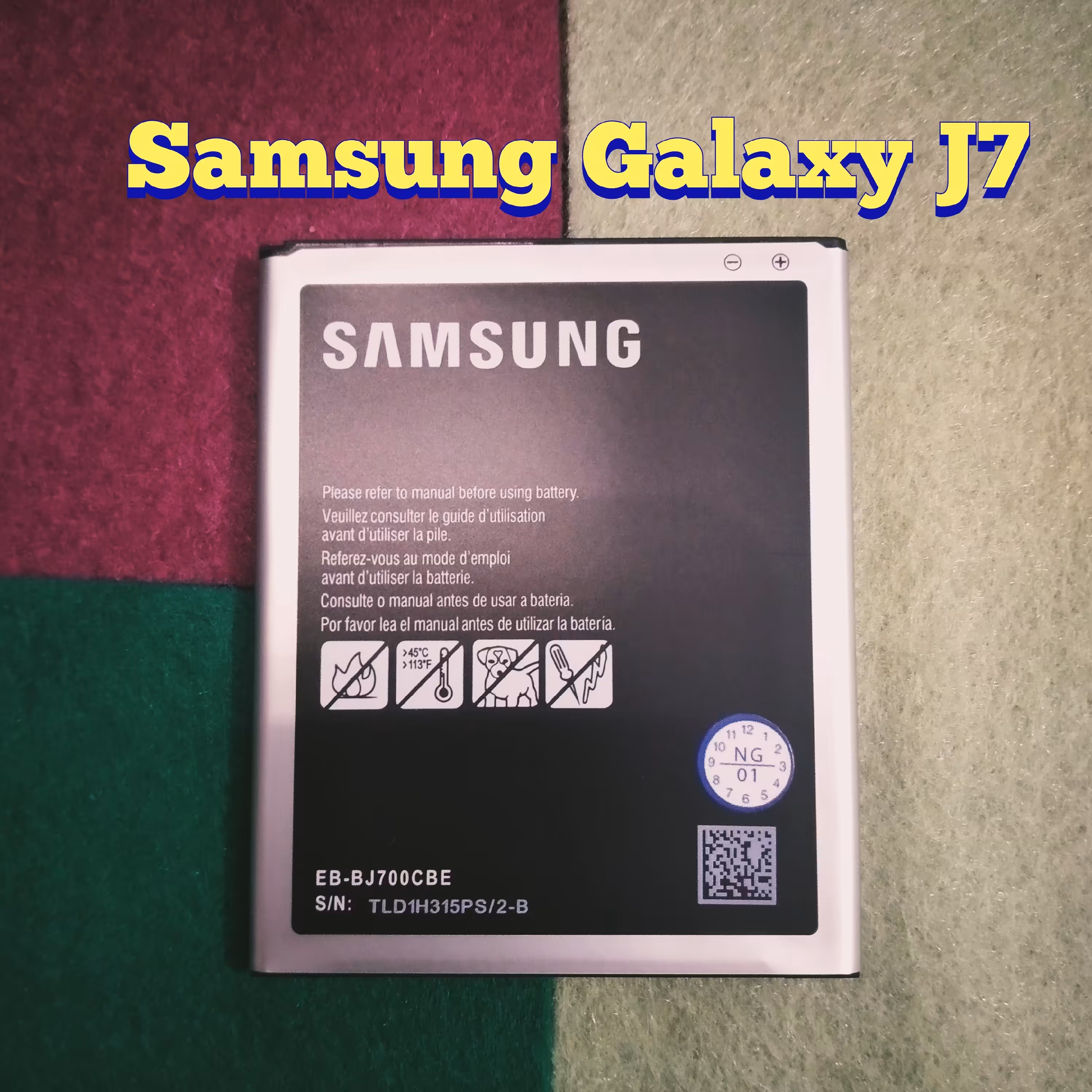 باتری موبایل سامسونگ j7    جی 7 سامسونگ   باطری گوشی اصلی samsung J7