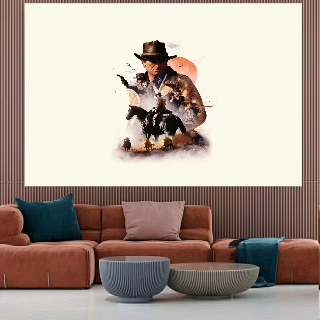 تابلو بوم  طرح Red Dead Redemption 2  کد 317
