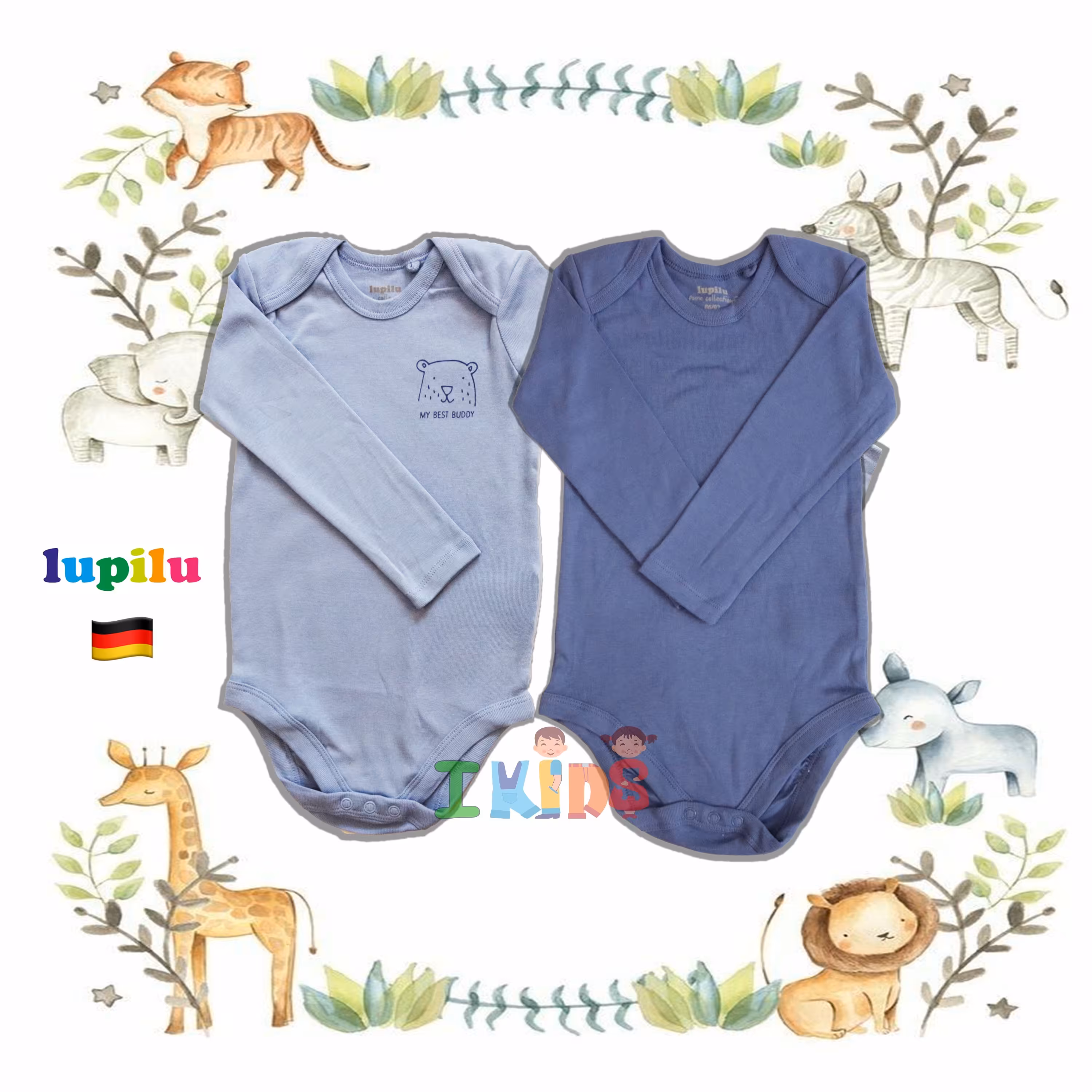 پک دو عددی بادی بچگانه زیر دکمه برند لوپیلو - lupilu آلمان