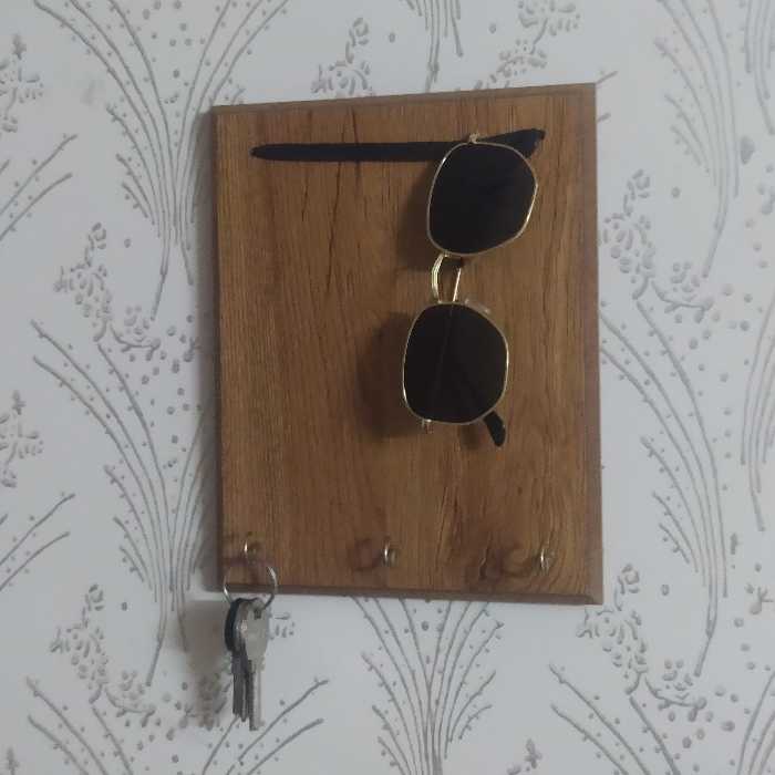 جاکلیدی چوبی طرح چوب