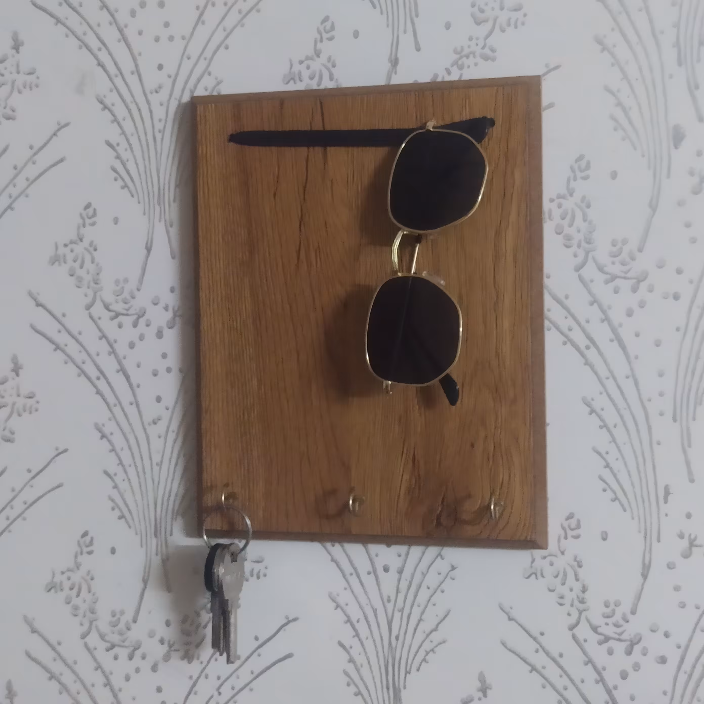 جاکلیدی چوبی طرح چوب