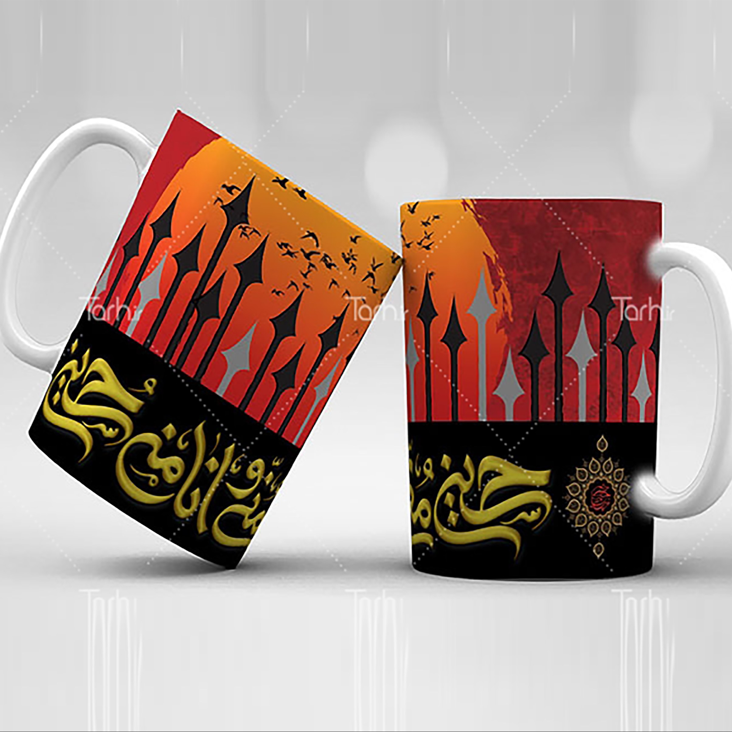 ماگ طرح نام  امام حسین (ع) و موضوعات مرتبط همرا ه با ارسال رایگان کد 51