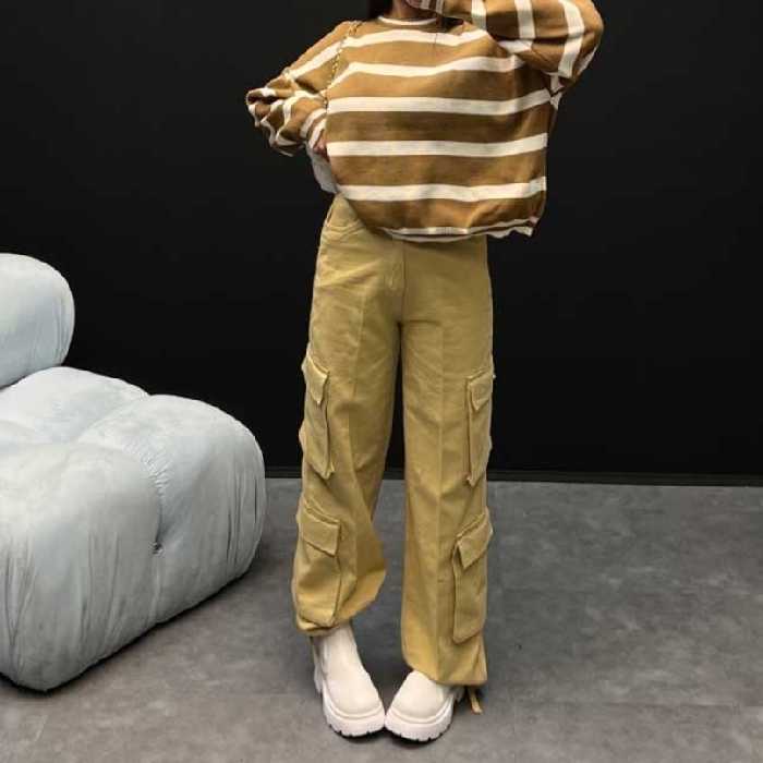 شلوار 6جیب کتان شلوار شش جیب شلوار کارگو موجود سایز  دخترانه و پسرانه شیک  