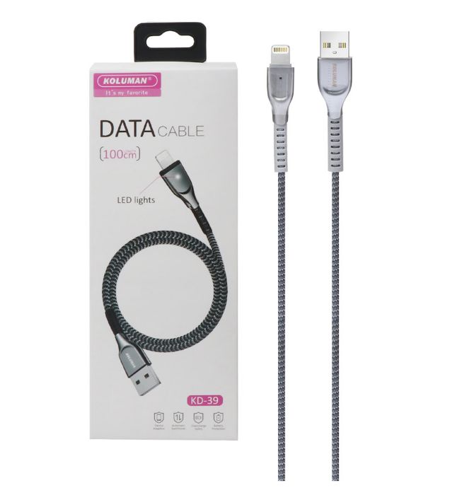 کابل شارژ آیفون کلومن مدل KD-39