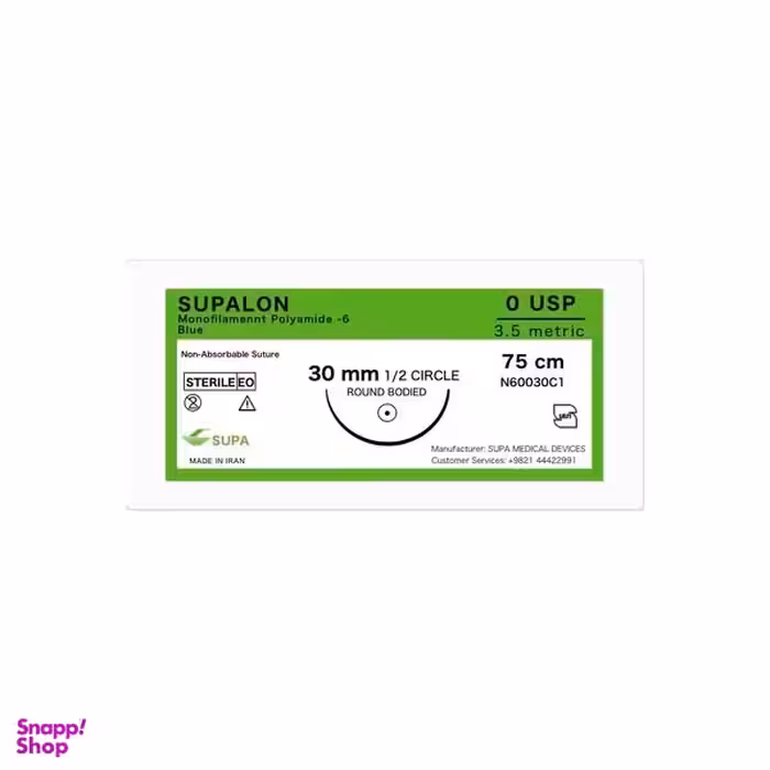 نخ بخیه سوپا مدل راند بادید 0 سوپالون بسته 36 عددی