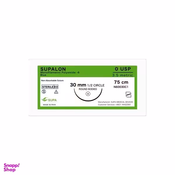 نخ بخیه سوپا مدل راند بادید 0 سوپالون بسته 36 عددی
