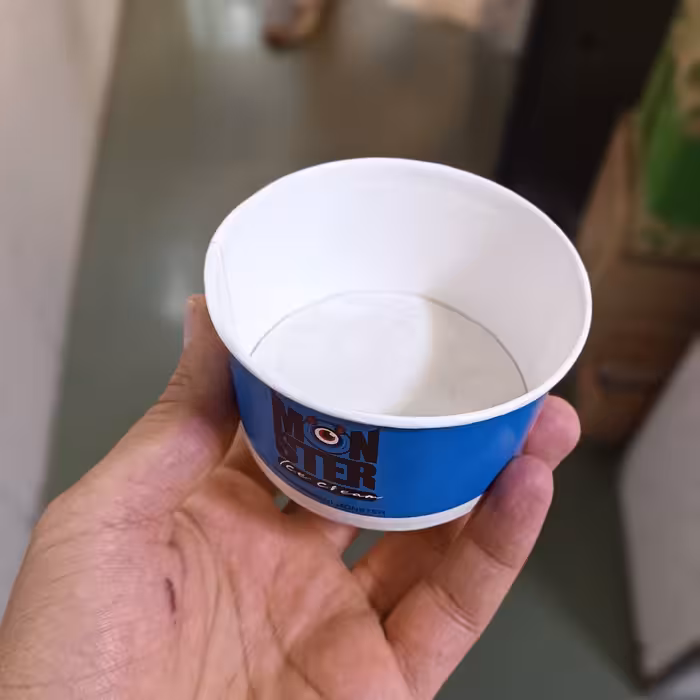 کاسه یکبارمصرف کاغذی گلاسه بستنی  180 سی سی  کارتن 2000 عددی ارسال به شهرستان بصورت پس کرایه