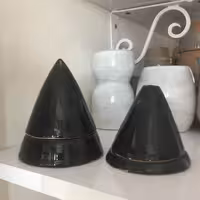 ست جا عودی و جا انگشتری سرامیکی دست ساز