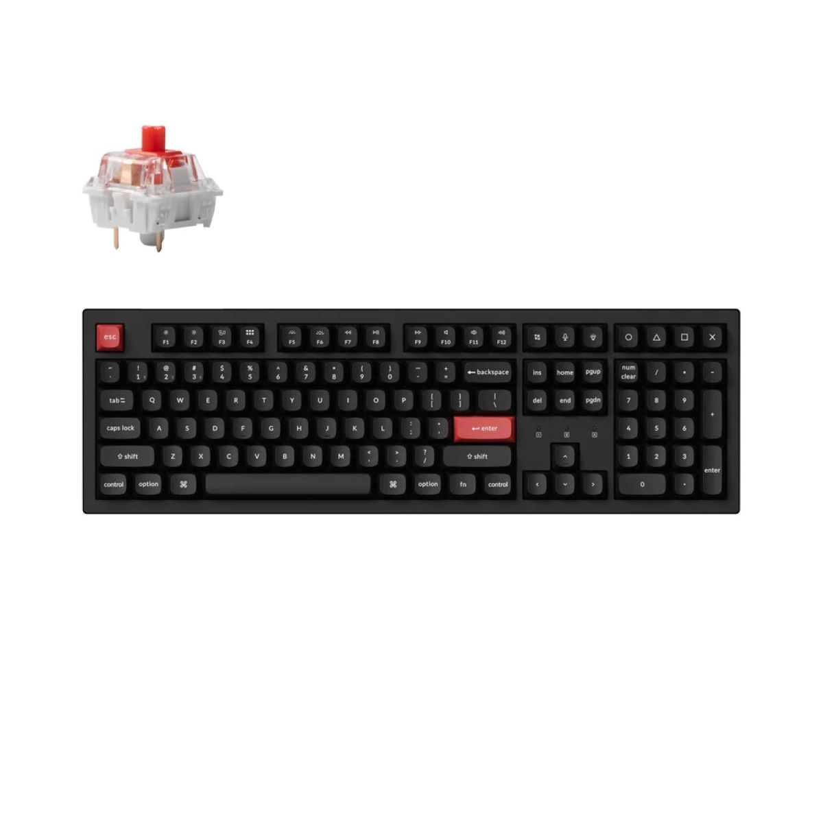 خرید کیبورد Keychron K10 Pro Red Switch RGB K10P-B1 با بهترین قیمت