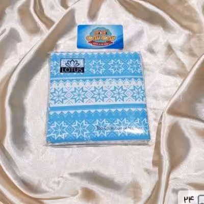 دستمال سفره طرح آبی