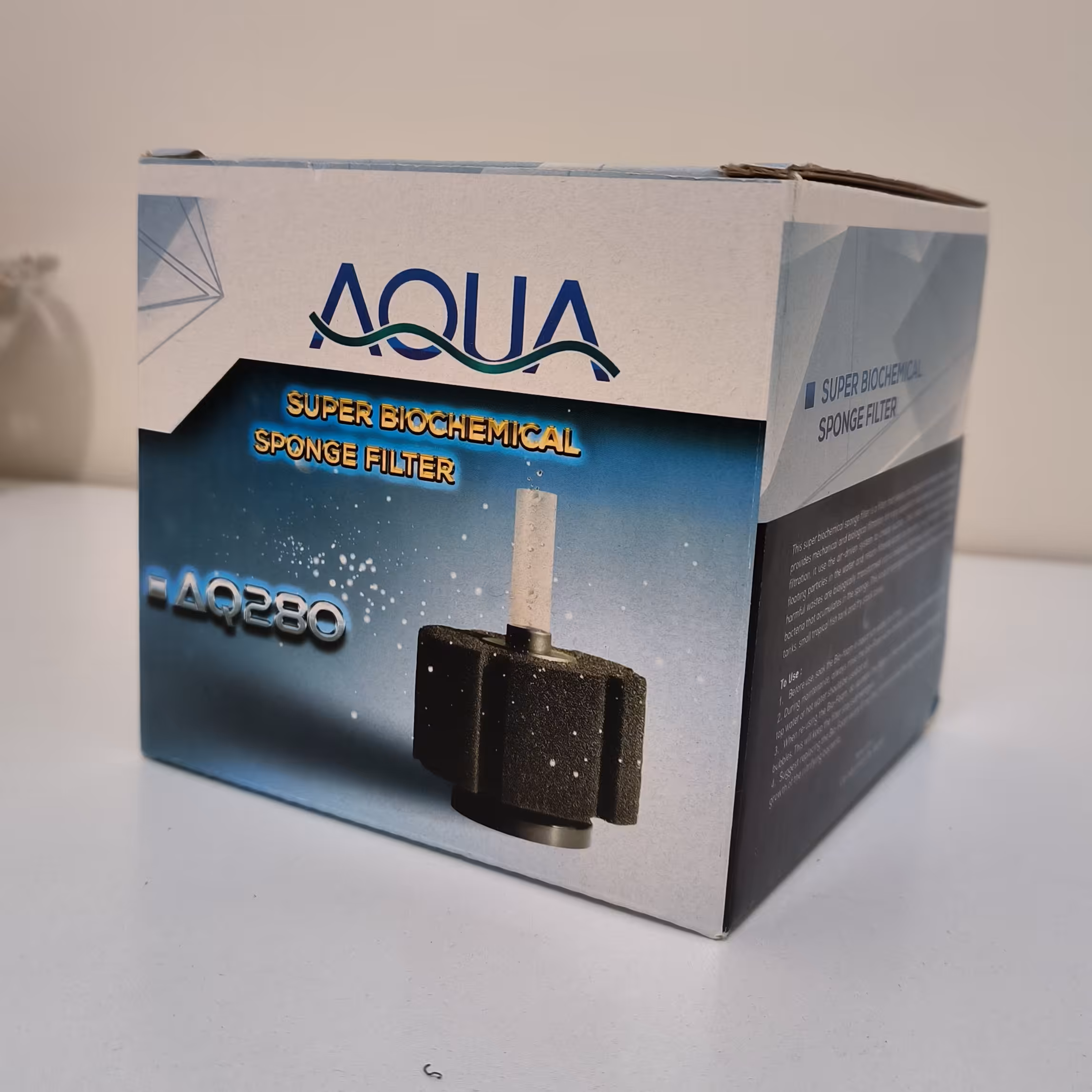 بیوفیلتر آکواریوم برند آکوا مدل AQ280مناسب برای آکواریوم 40 تا 100 لیتر 