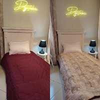 لحاف یک نفره طرح پتینه و زرشکی ساده