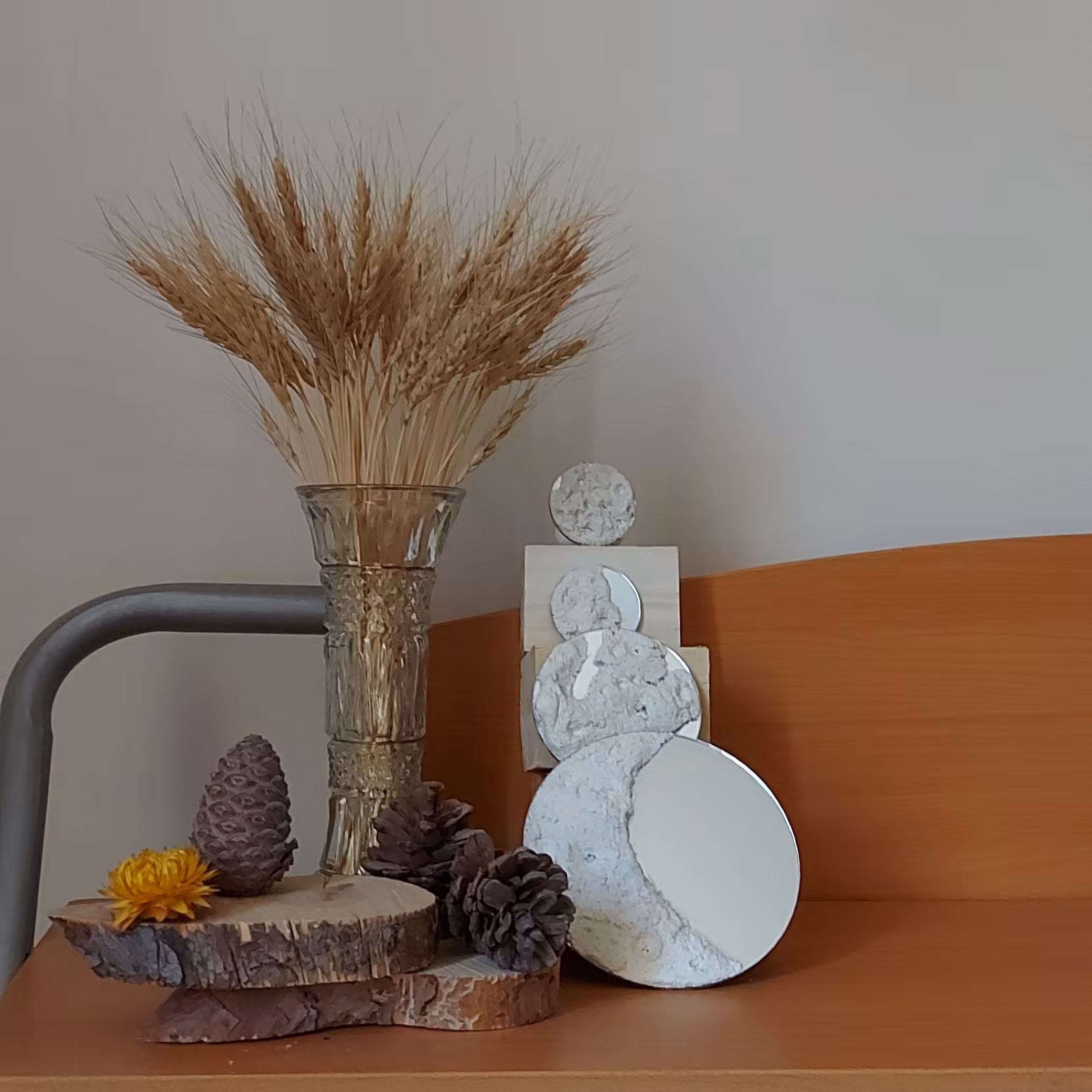 شبه آینه آویز آویز شب نما تابلو دکوراتیو ماه دسته کلید آویز کودک