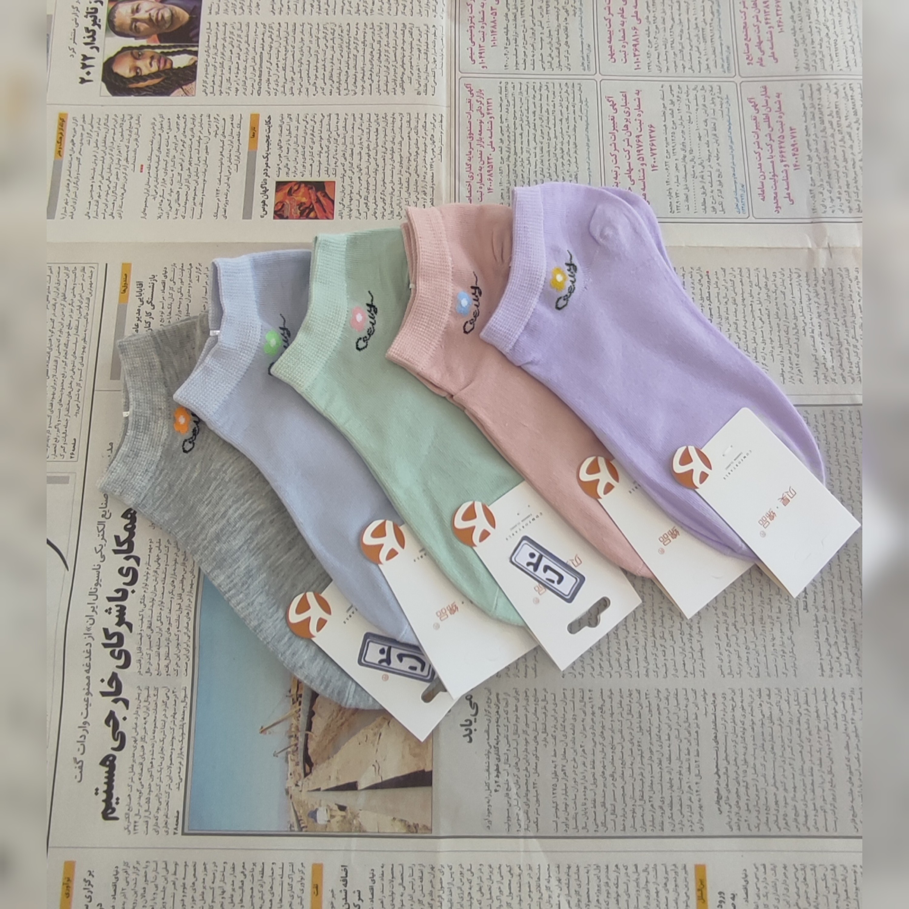 جوراب دخترانه و زنانه ساده رنگی بسیار شیک کیفیت بالا