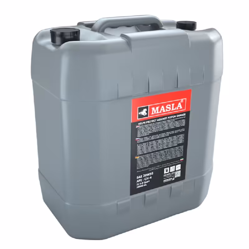 روغن موتور دیزلی ماسلا 20W50 نیمه سنتتیک حجم 20 لیتر