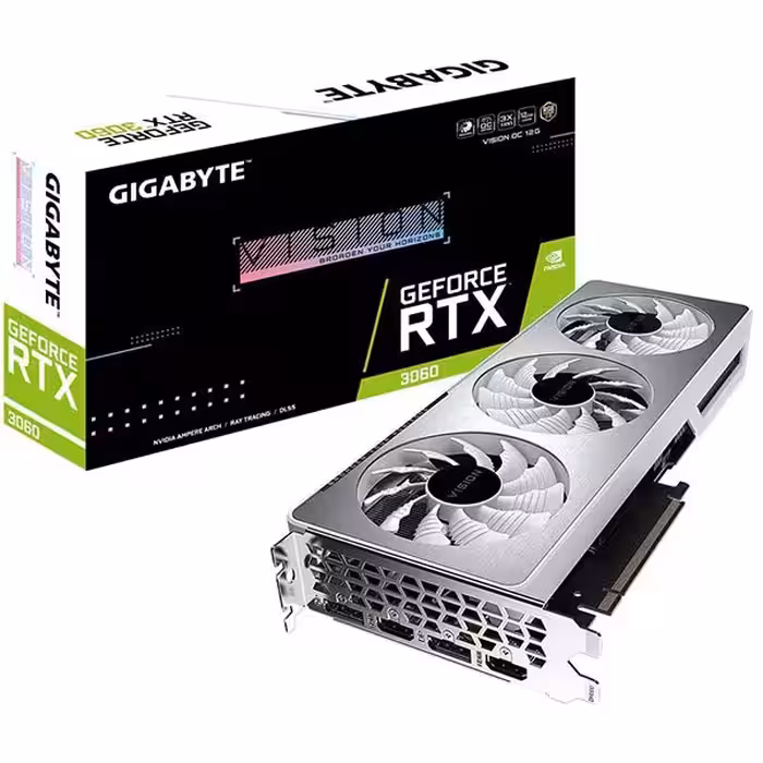 کارت گرافیک گیگابایت مدل GeForce RTX 3060 VISION OC 12G - پردیس پازار