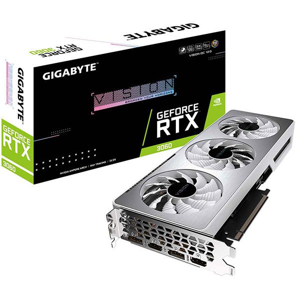 کارت گرافیک گیگابایت مدل GeForce RTX 3060 VISION OC 12G - پردیس پازار