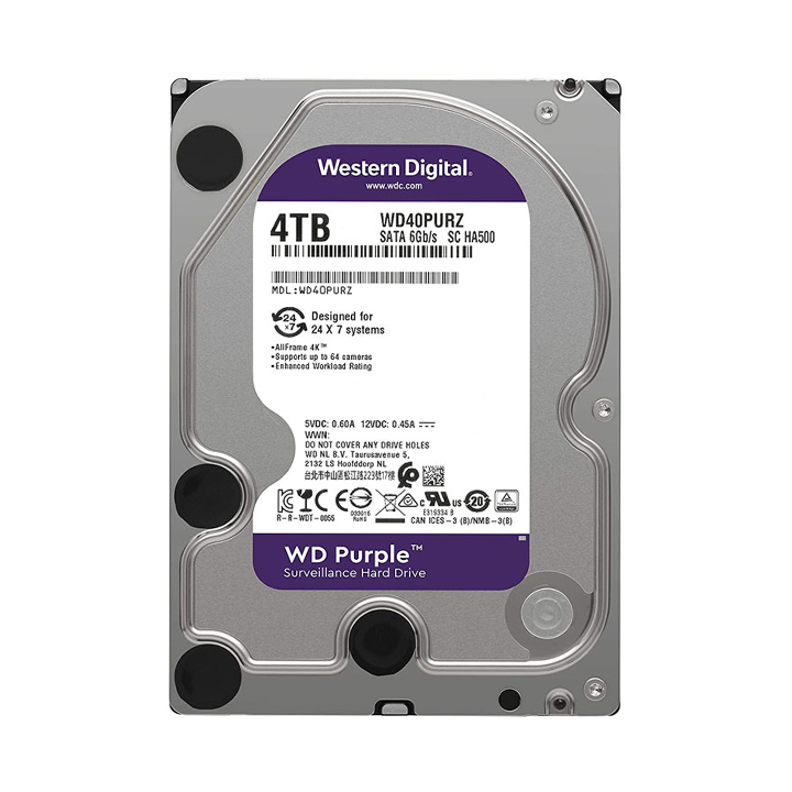 هارد اینترنال وسترن دیجیتال Western Digital purple 4TB WD43PURZ