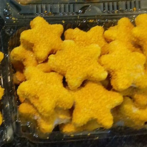 ناگت مرغ خانگی و سالم با پنیر پیتزا مخصوص کودکان 500 گرمی