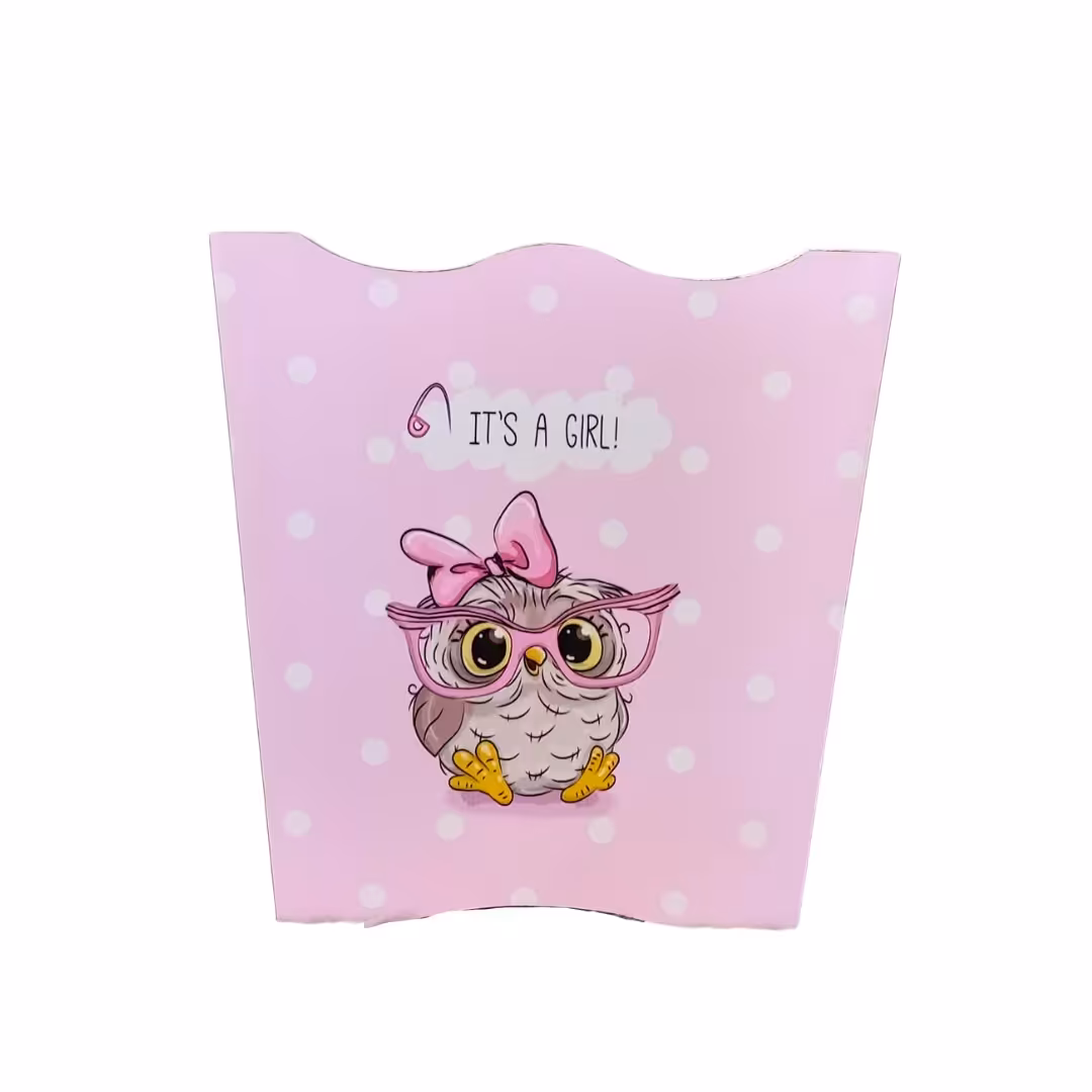 سطل زباله تمام mdf با طرح سفارشی