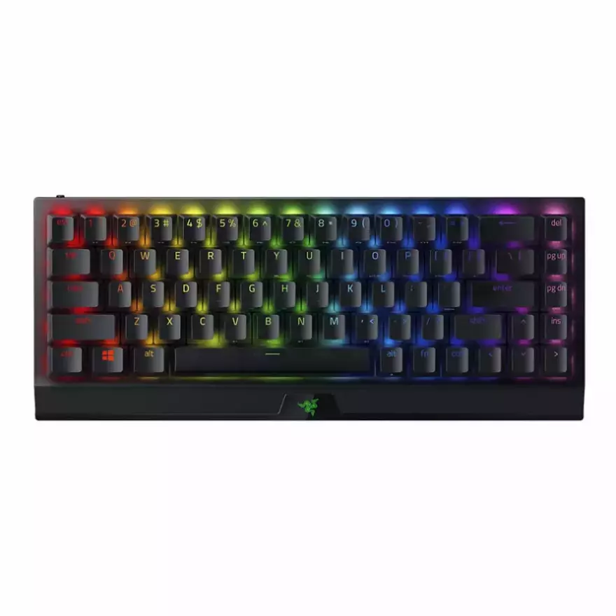 کیبورد بی سیم گیمینگ مکانیکال ریزر مدل BlackWidow V3 Mini HyperSpeed Yellow Switch