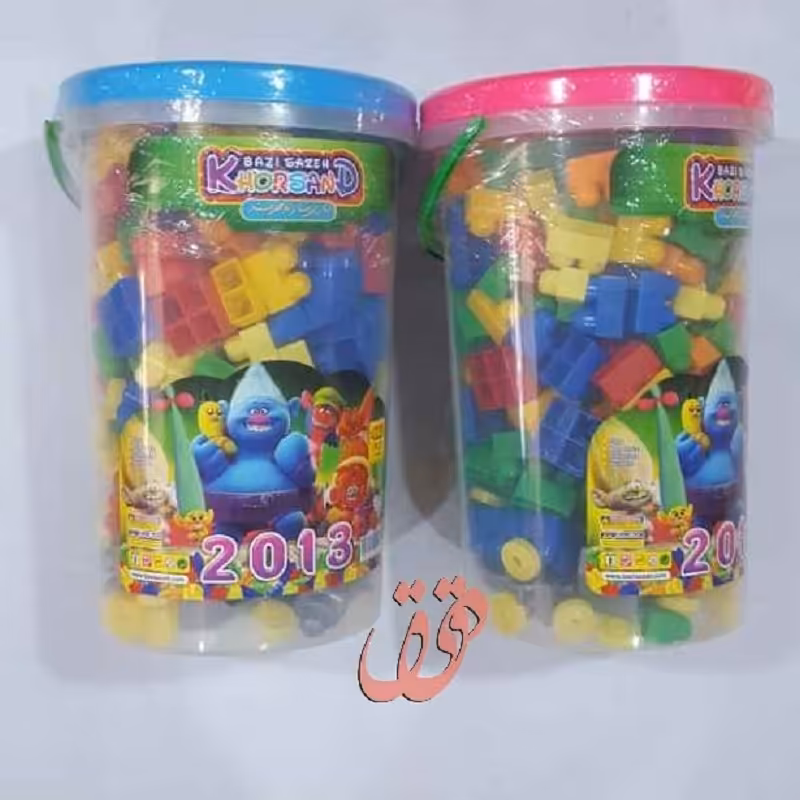 اسباب بازی لگو ساختمان سازی بزرگ سطلی به قیمت بسیار مناسب - 220 قطعه